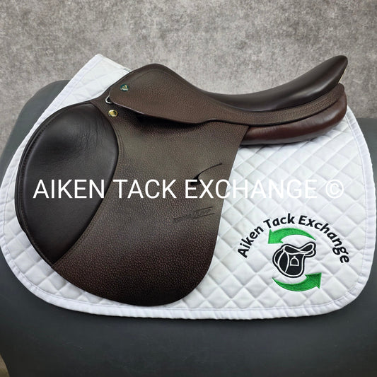2017 Prestige Roma Jump Saddle, 18" Seat, 33 Tree - M/MW, Wool Flocked Panels