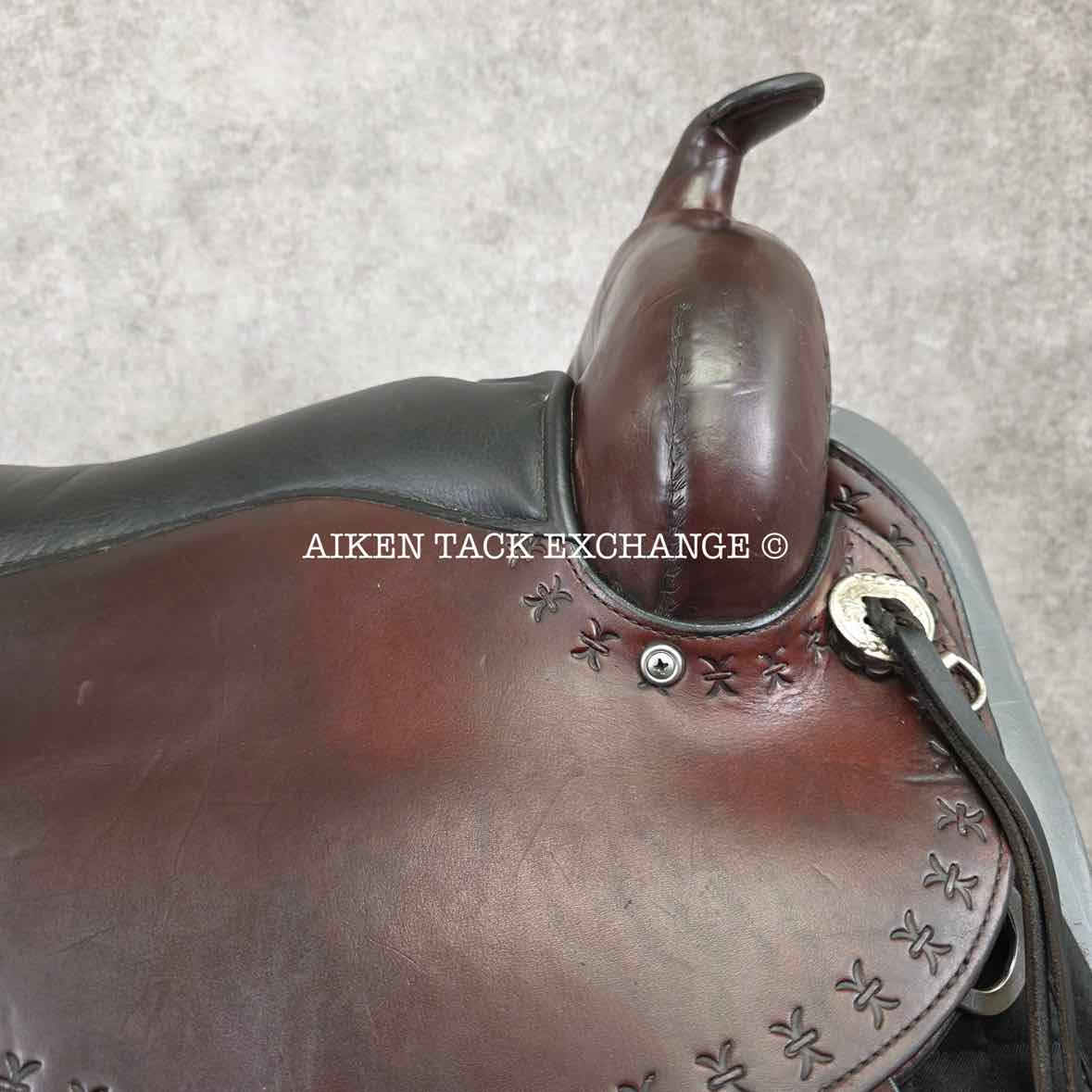 2013 Circle Y 1581 Alabama Trail Gaiter Western Saddle, 17" Seat, Wide Tree - Full QH Bars