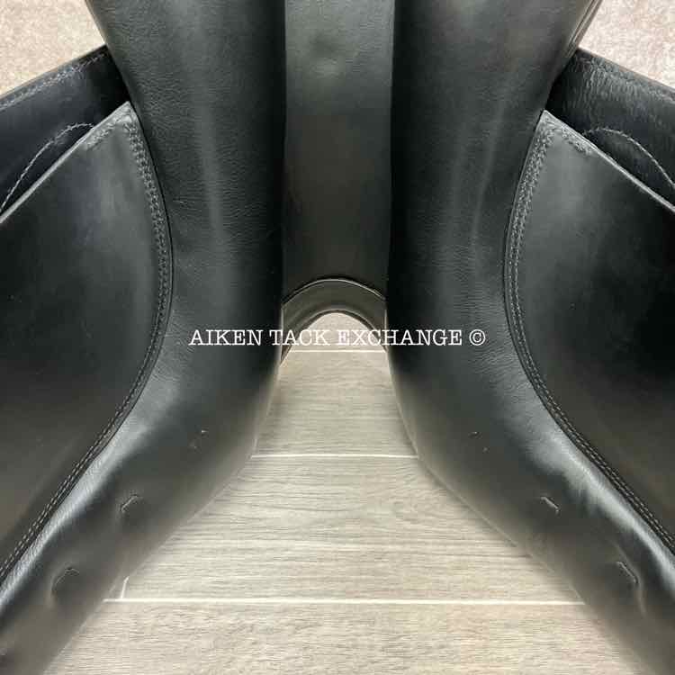 **SOLD** 2008 Prestige Optimax Dressage Saddle, 17" Seat, 34 Tree - Medium Wide, Wool Flocked Panels