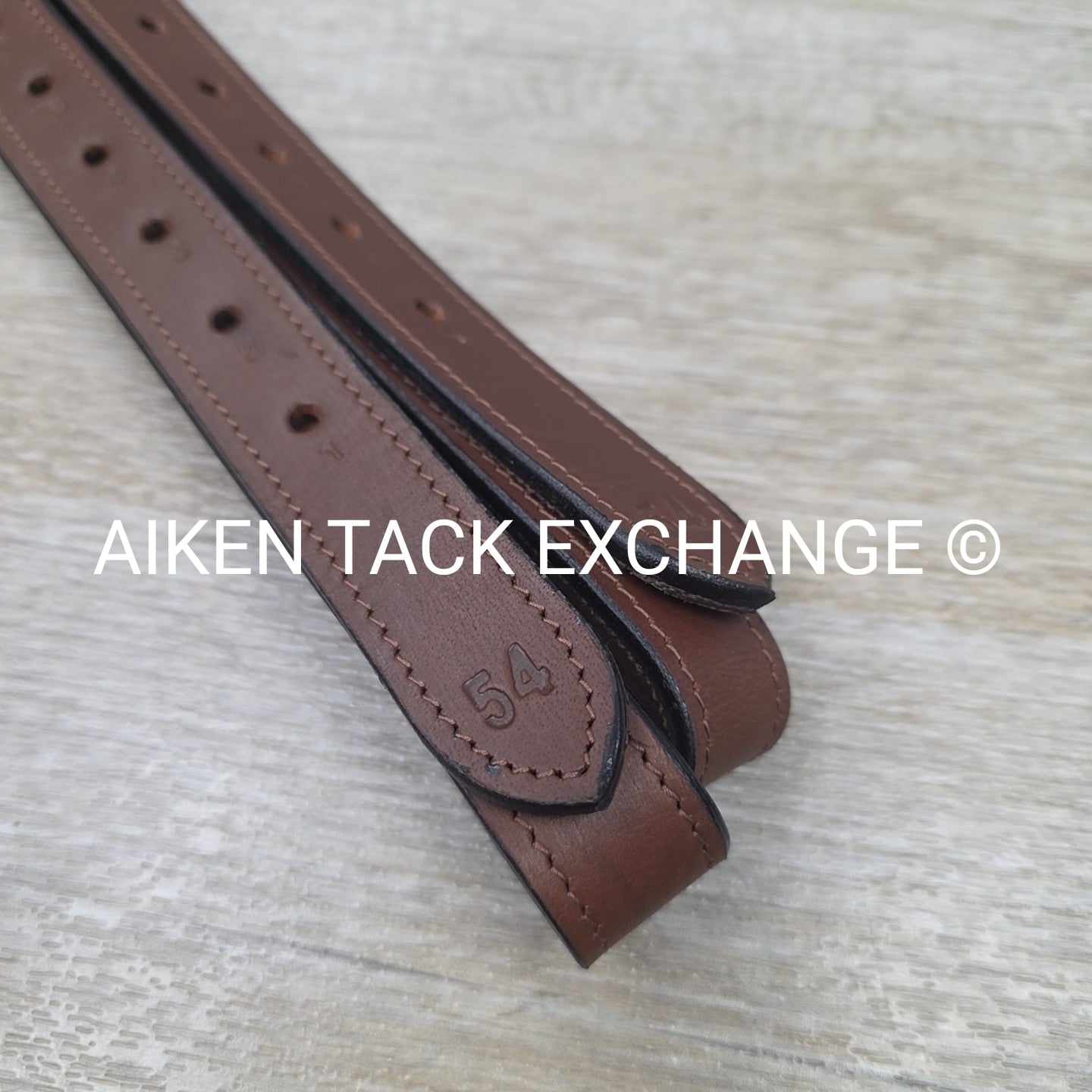 HDR Nylon Lined Stirrup Leathers, Australian Nut, 54"