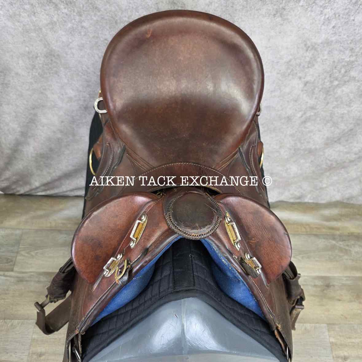 Syd Hill & Sons Australian Stock Saddle, 16" Seat (Western) - 18" Seat (English), MW/W Tree