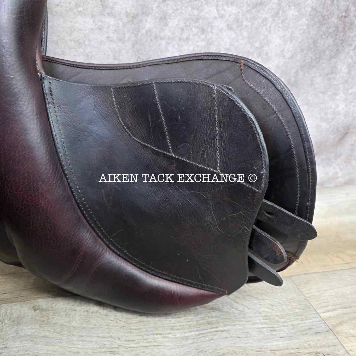 **SOLD** Marcel Toulouse Annice Platinum Genesis Close Contact Jump Saddle, 17" Seat, Adjustable Tree, Wool Flocked Panels