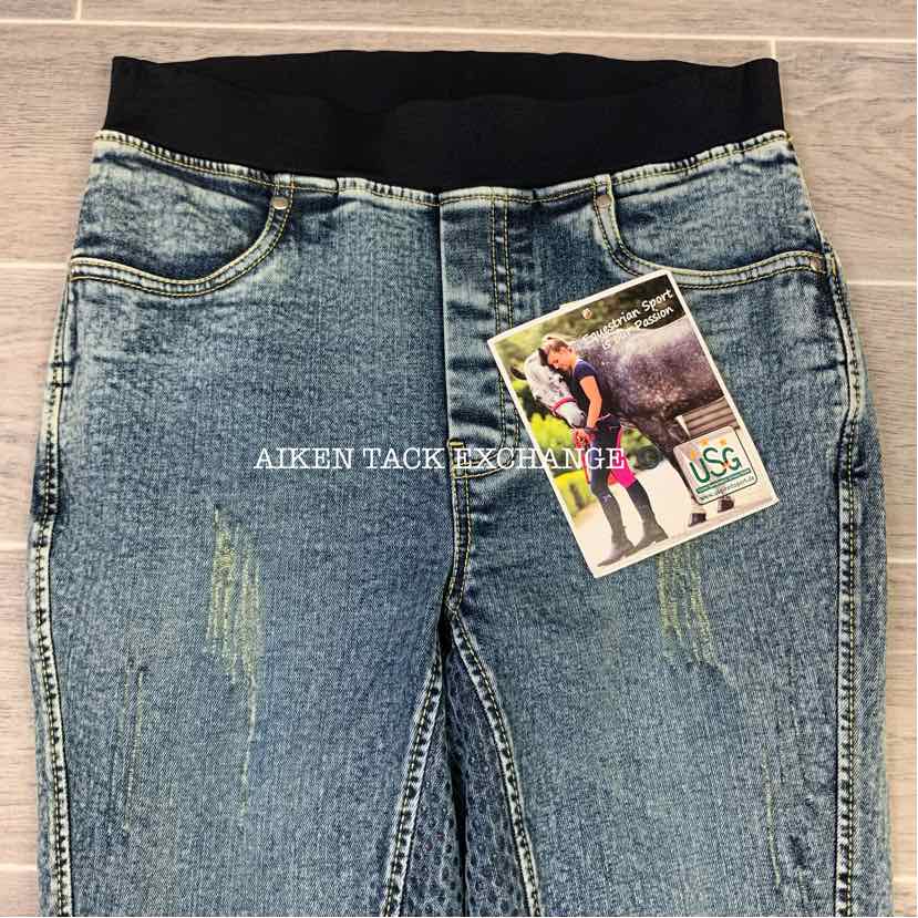 USG Fanny Silicone Grip Full Seat Pull On Breeches, Children's 12