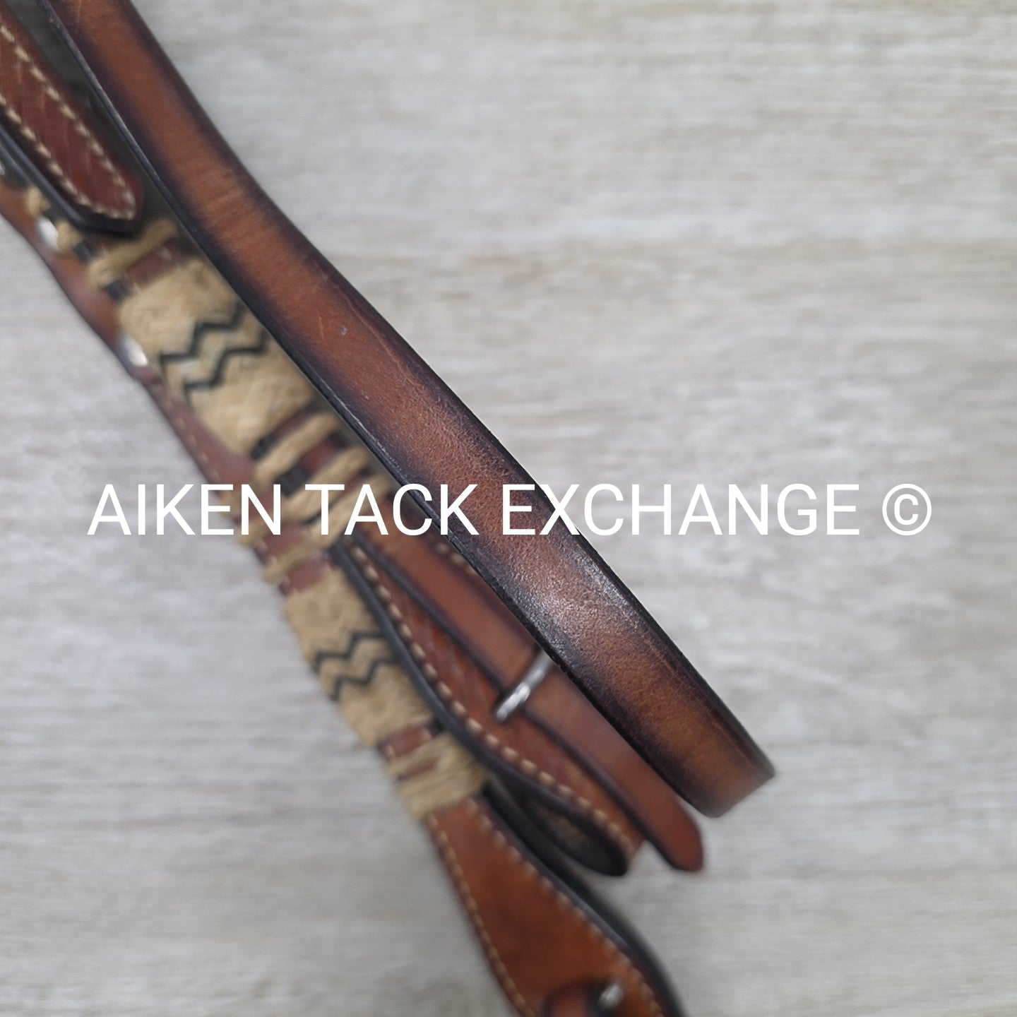 Sharp Browband Western Bridle, No Reins, Brown, Size Full