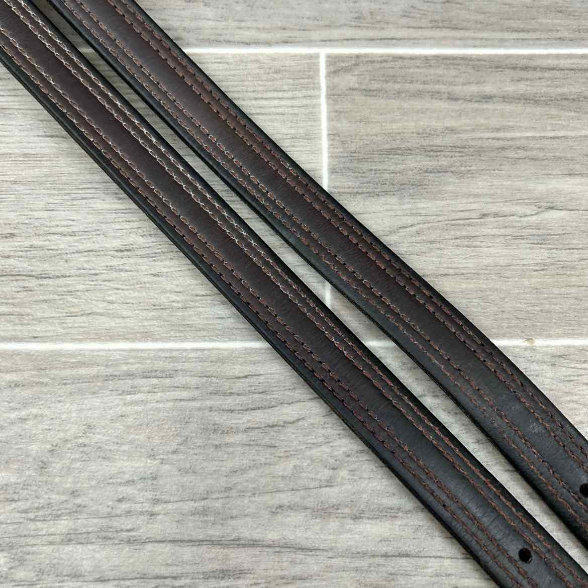Nunn Finer Nylon Core Stirrup Leathers, Brown, 54"