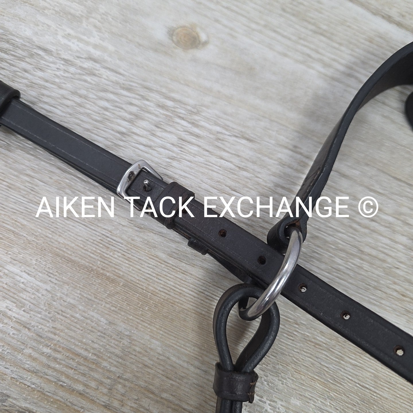 Flat Adjustable Breastplate with Standing Martingale Attachment, Brown, Cob
