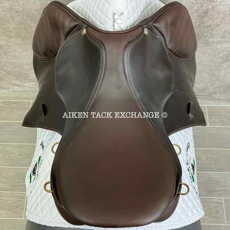 **SOLD** 2008 Pessoa Legacy XP Close Contact Jump Saddle, 17.5" Seat, Adjustable Tree - XCH Changeable Gullet, Wool Flocked Panels