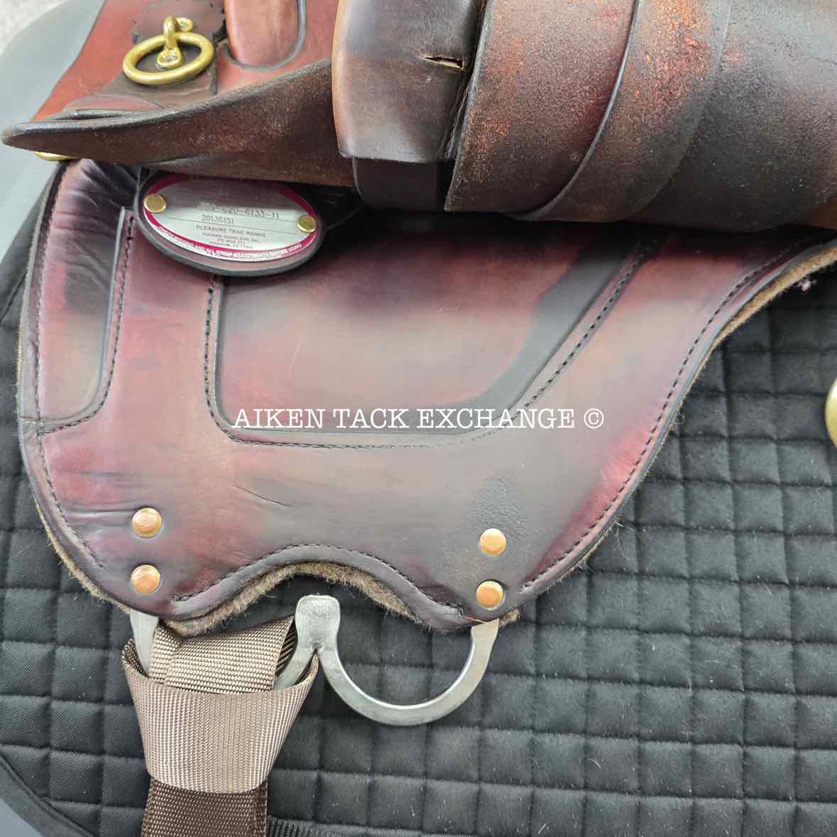 2013 Tucker 159 Endurance Trail Saddle, 16.5" Seat, Medium Tree - Semi QH Bars