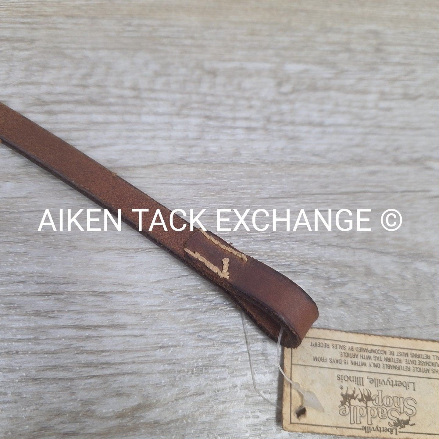 Flat Browband, Brown, Size 14.5"
