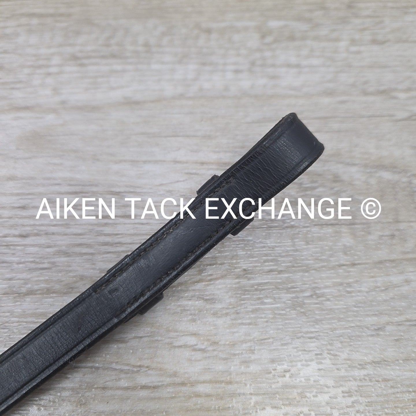 Flat Laced Reins, Black, 56"