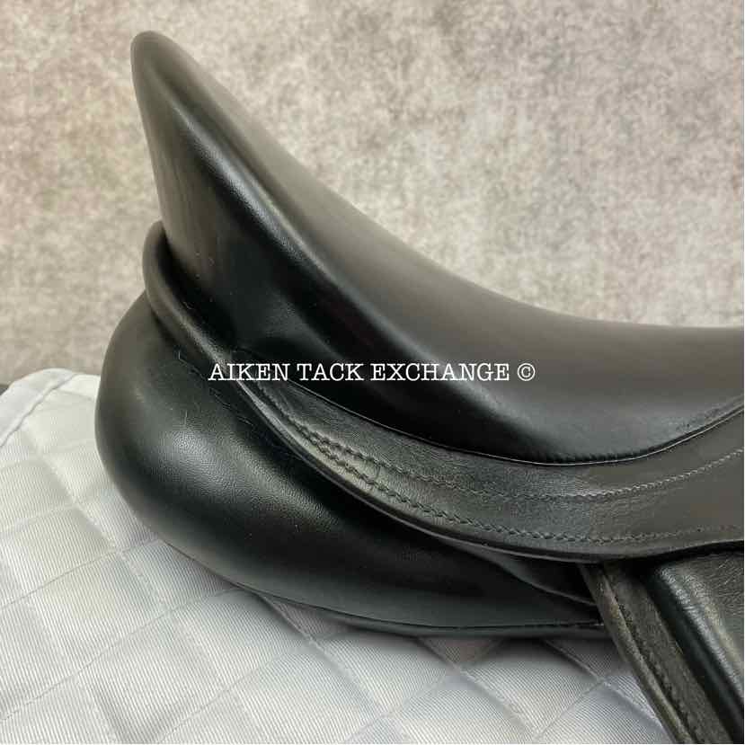 1994 Kieffer Wein DL Dressage Saddle, 17" Seat, Medium Wide Tree, Wool Flocked Panels