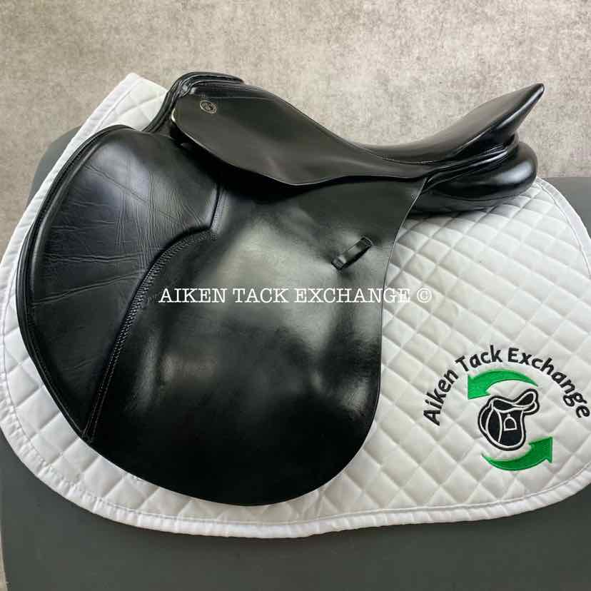 **SOLD** 2003 Kieffer Norbert Koof FL All Purpose Jump Saddle, 17" Seat, Medium Wide Tree, Wool Flocked Panels
