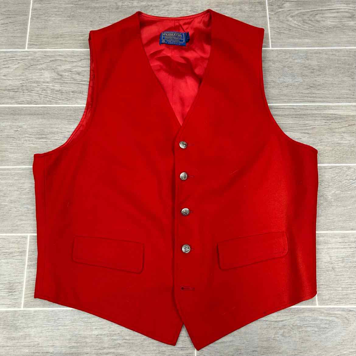 Pendleton Wool Vest, Size 44