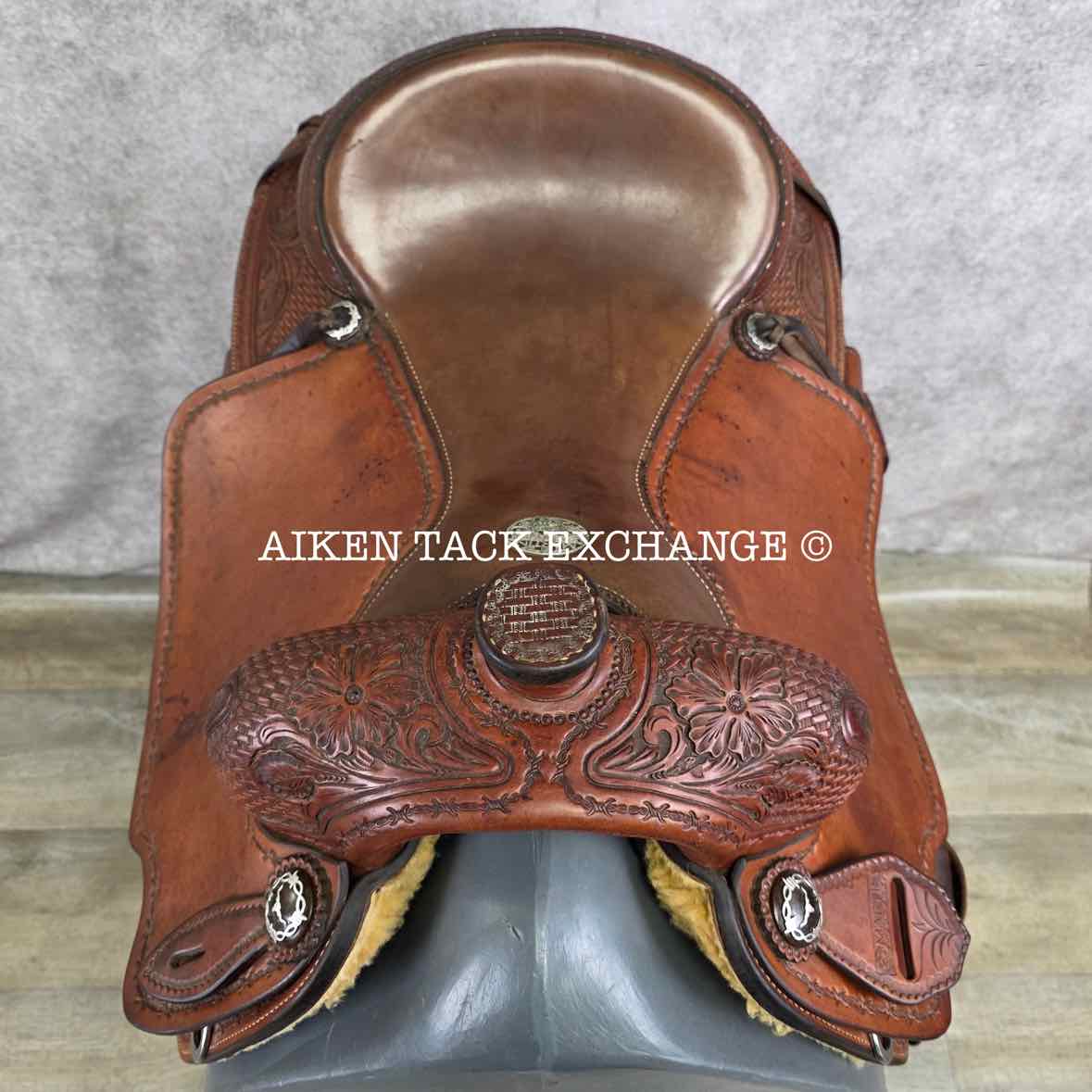 Martin Saddlery Western Saddle, 17.5" Seat, Wide Tree - Full QH Bars