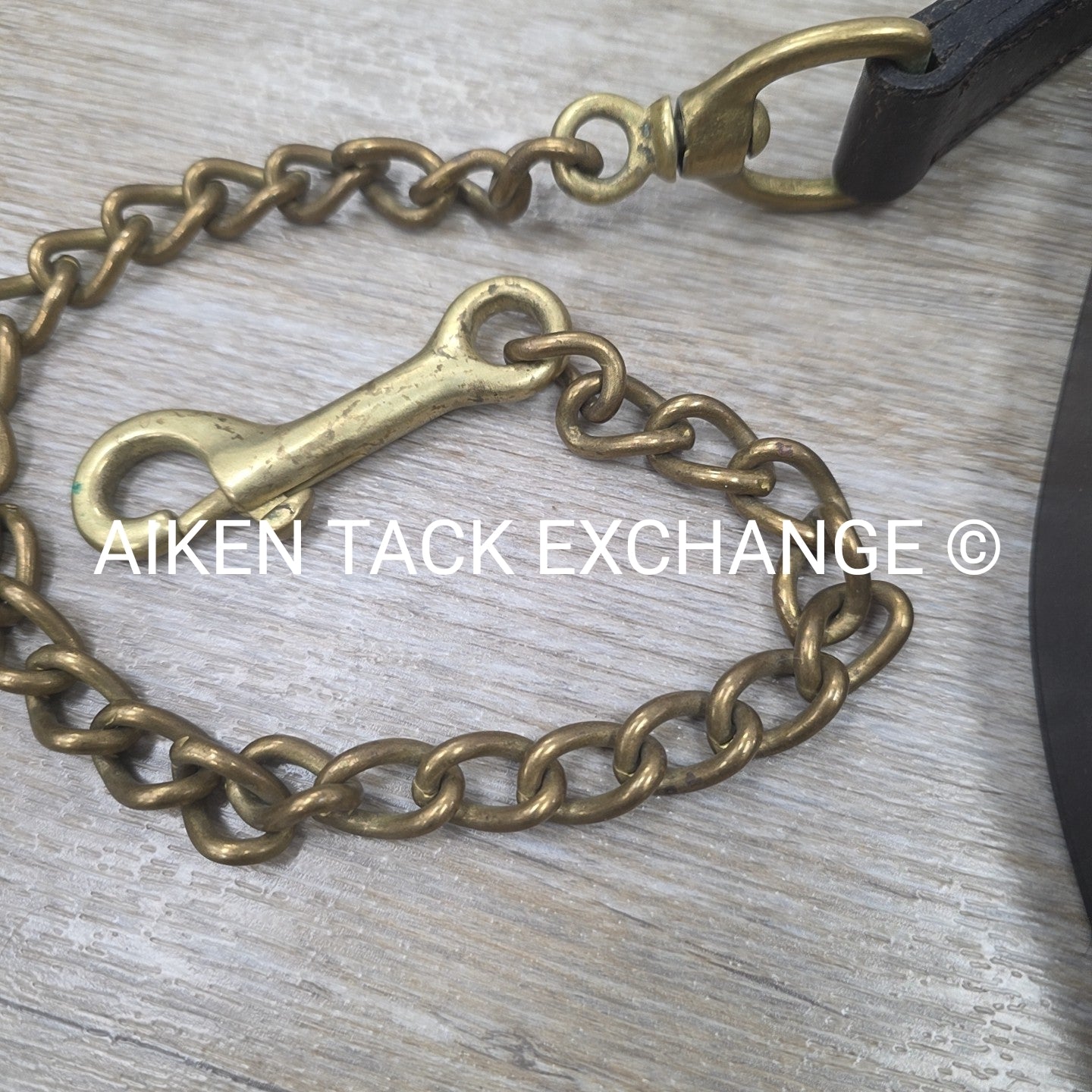 Leather Lead with Chain
