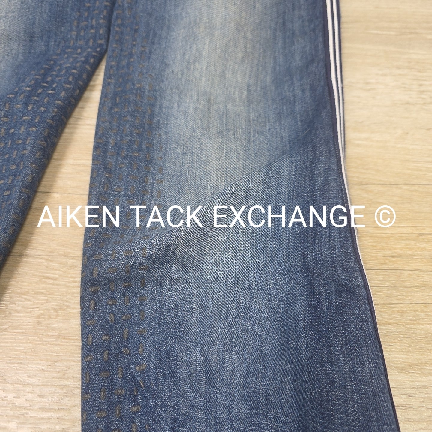 Schockemohle Denim Silicone Grip Full Seat Breeches, Size 26