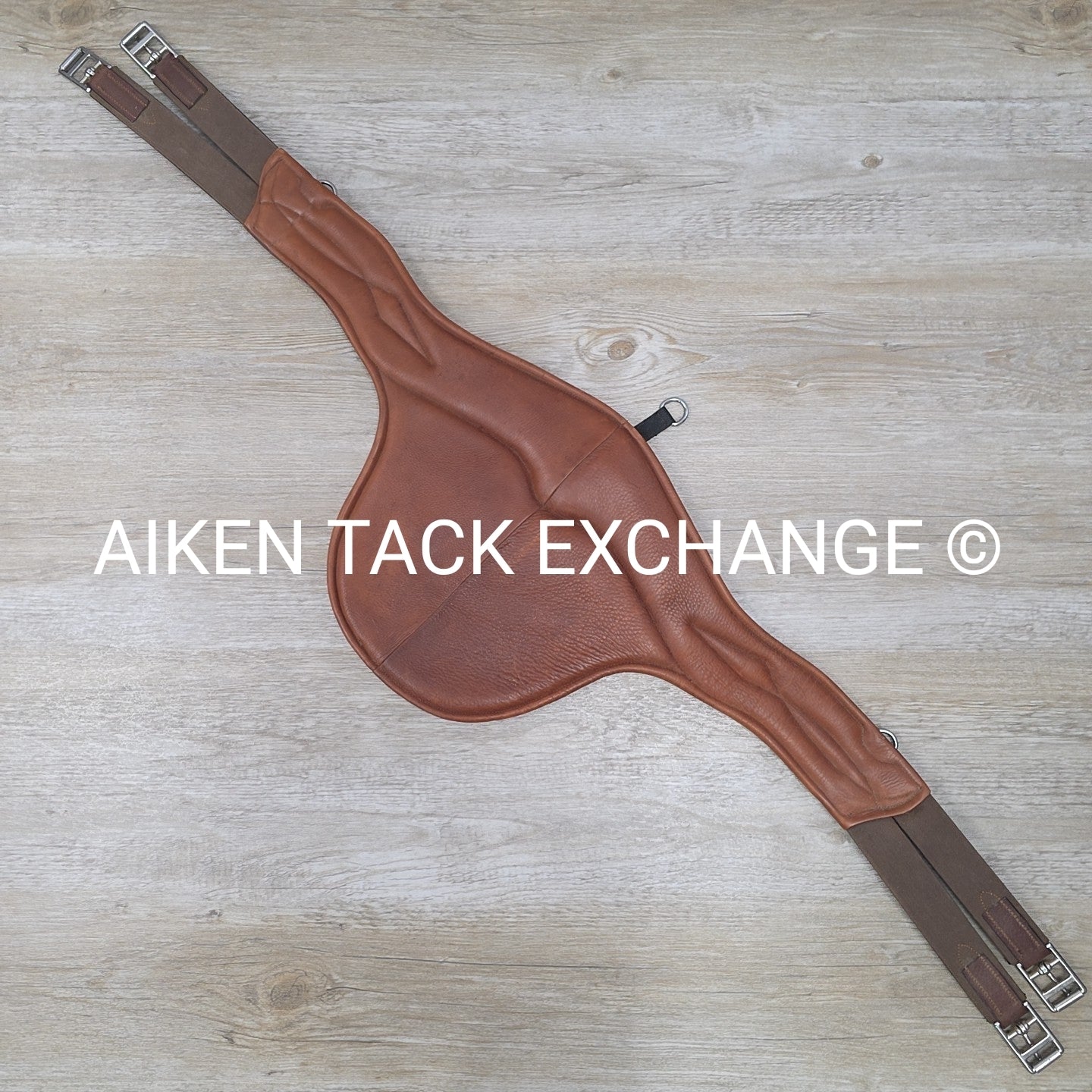 CWD Jumping Belly Guard Stud Guard Girth with Draw Rein Attachment, Brown, 52"