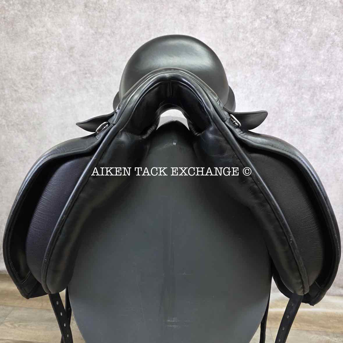 2018 Custom Saddlery Signature Steffen's Advantage Monoflap Dressage Saddle, 19" Seat, Adjustable Tree, Wool Flocked Panels