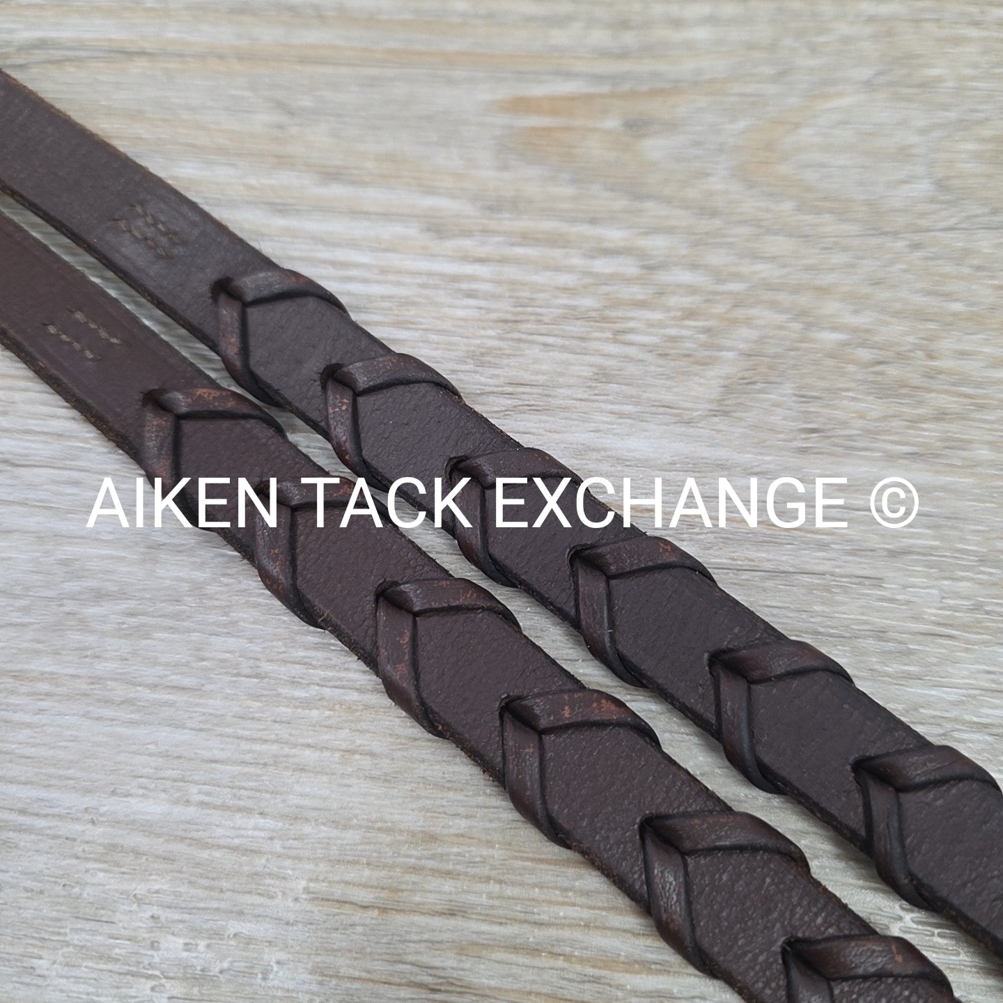 Plain Laced Reins, Brown, 58"