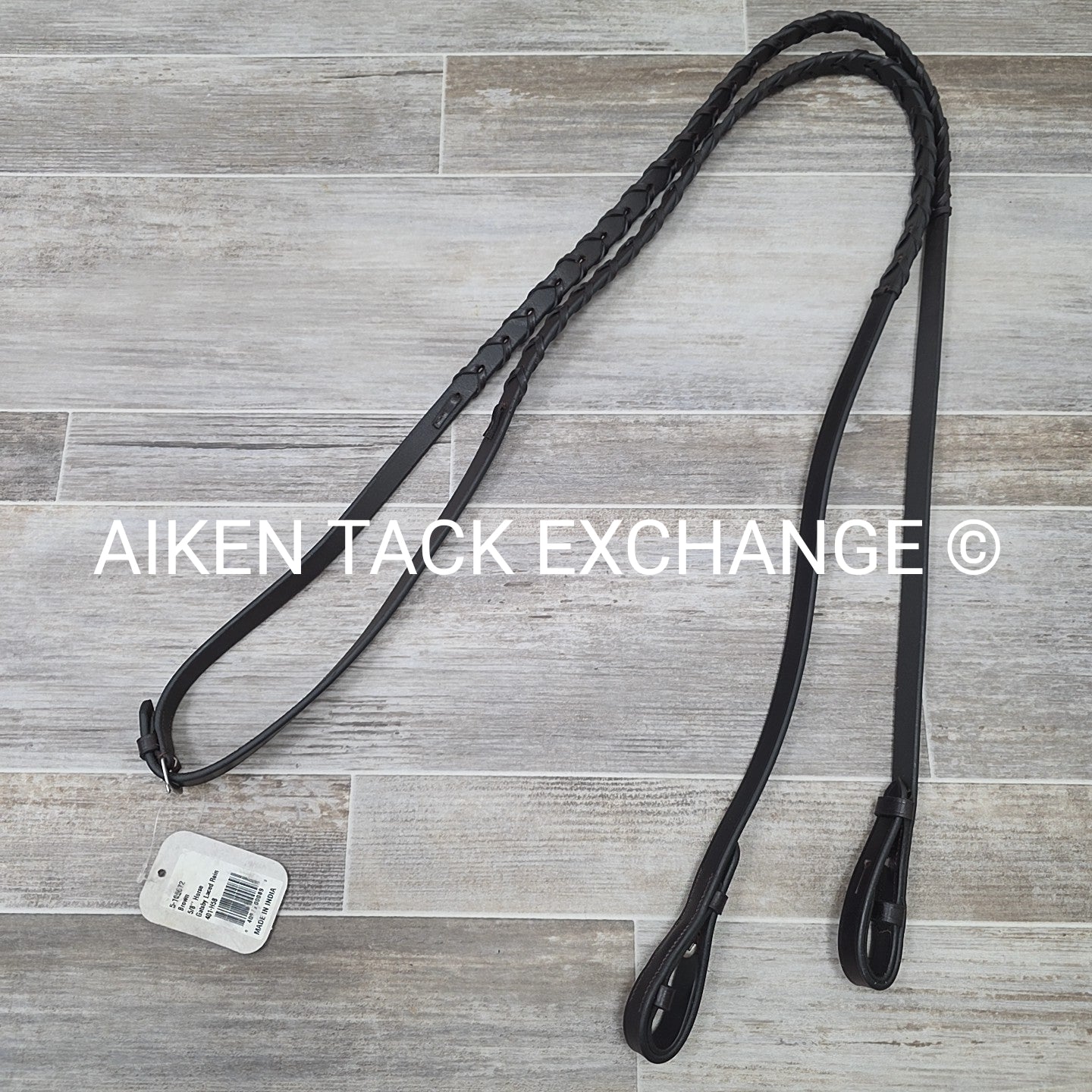 Gatsby Laced Reins, Brown, Size Full