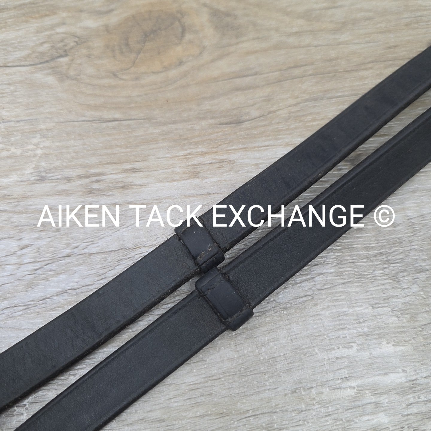 BARGAIN BUNDLE: 2 Pairs Leather Reins with Hand Grips, Black