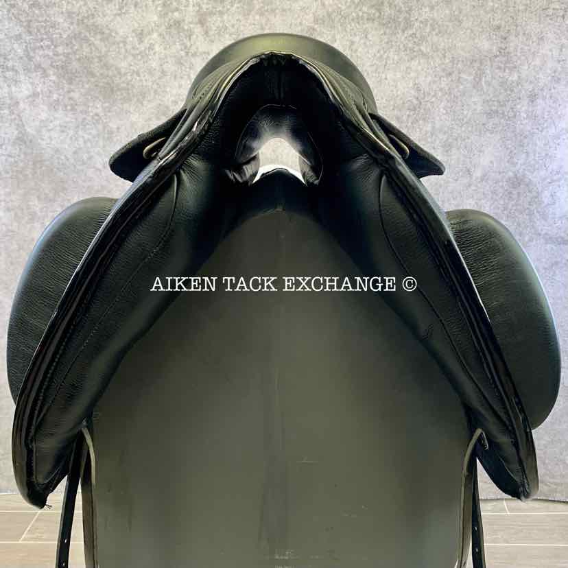 2018 Custom Saddlery Advantage Monoflap Dressage Saddle, 18" Seat, Adjustable Tree, Wool Flocked Pony Panels