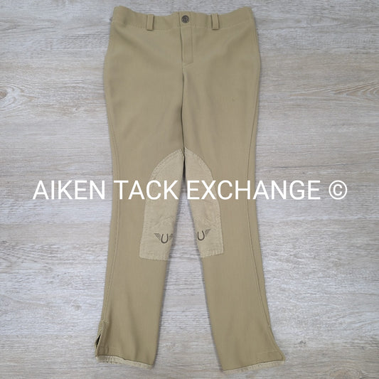 TuffRider Pull On Knee Patch Breeches, Size 14