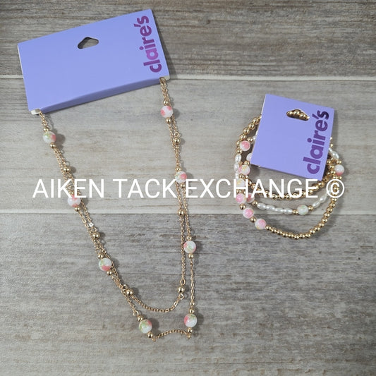 Claire's Necklace + Bracelet Set