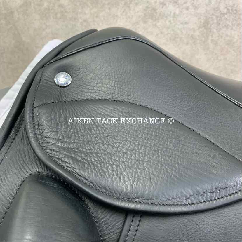 2015 Frank Baines Union Lux Monoflap Dressage Saddle, 18" Seat, Medium Wide Tree, Wool Flocked Panels