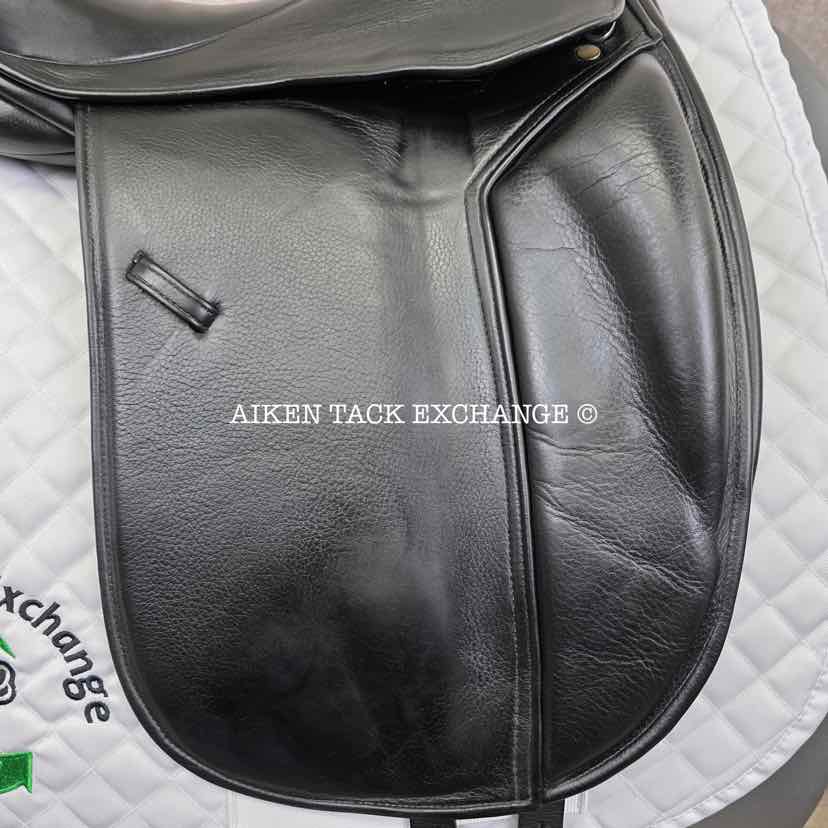 **SOLD** Heritage Bespoke Saddlery "The Oneness" Monoflap Dressage Saddle, 16.5" Seat, Wide Tree, Wool Flocked Panels