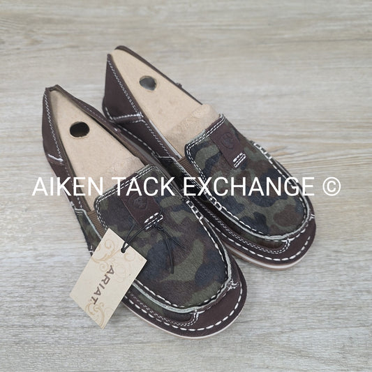 Ariat Chocolate Chip Suede No Se'um Cruisers, Brand New, Size 6.5