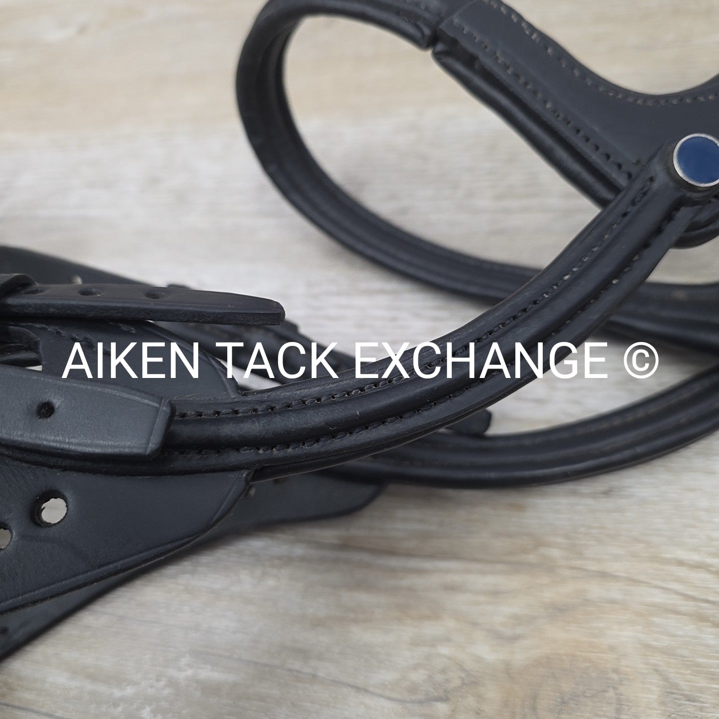 Stubben Freedom Bridle with Leather Grip Reins, Black, Size Full