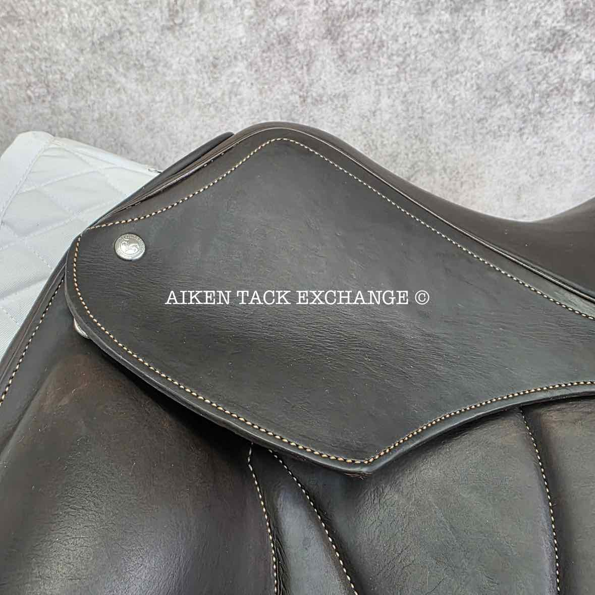 2023 Voltaire Adelaide Monoflap Dressage Saddle, 17.5" Seat - 3A Flap, Wide Tree, FIN Panels, Full Buffalo Leather