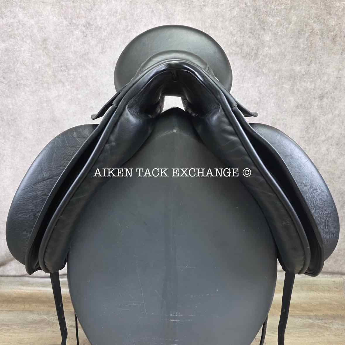 2014 Custom Saddlery Signature Wolfgang Solo Dressage Saddle, 17.5" Seat, Adjustable Tree, Wool Flocked Panels
