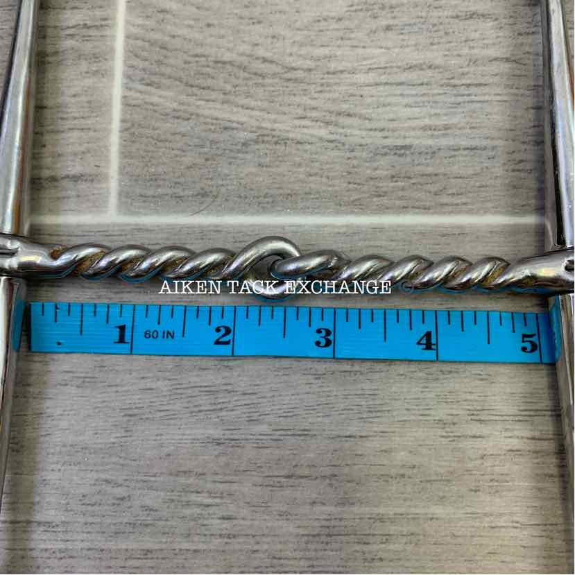 Full Cheek Single Joint Twisted Wire Bit 5"