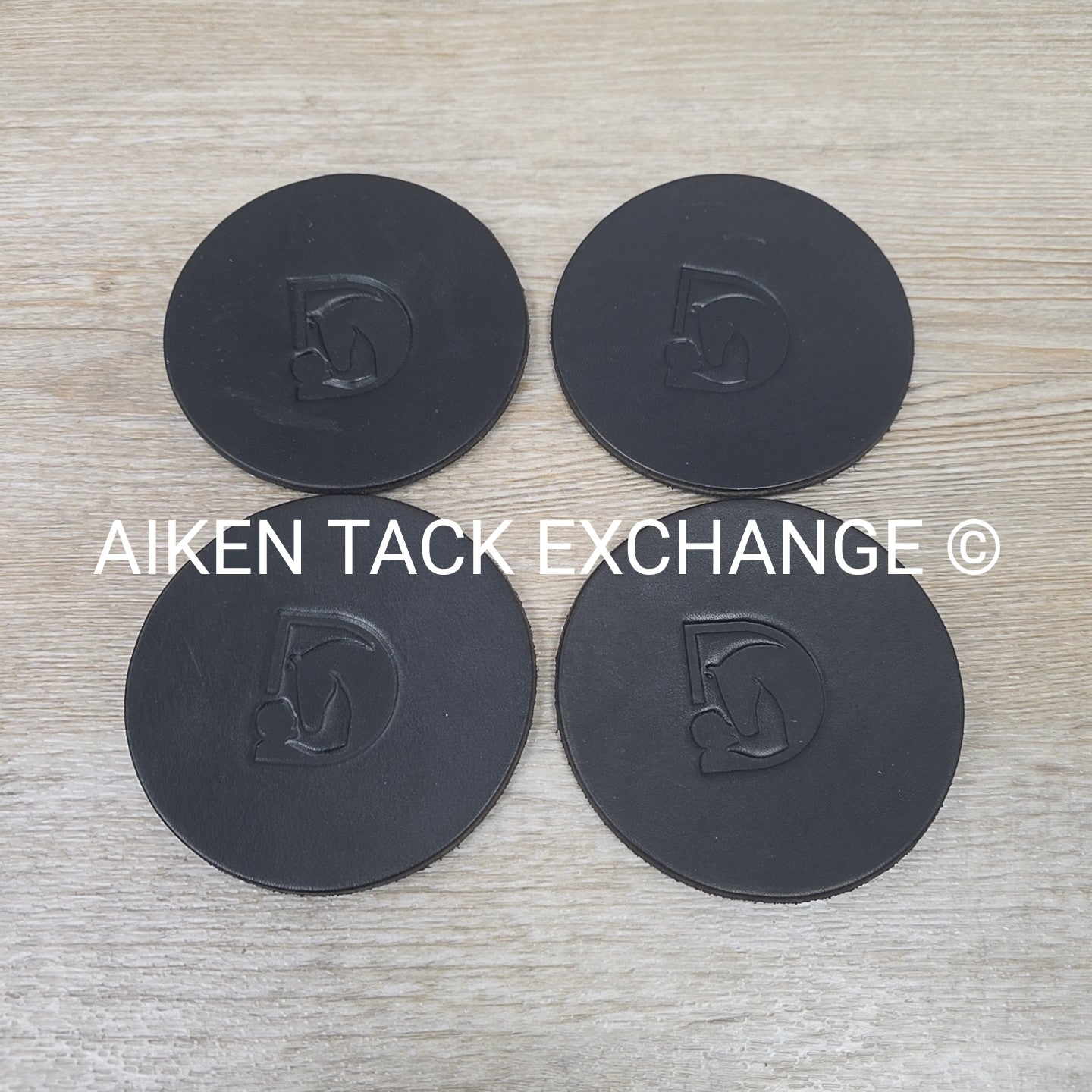 Set of 4 Leather Coasters