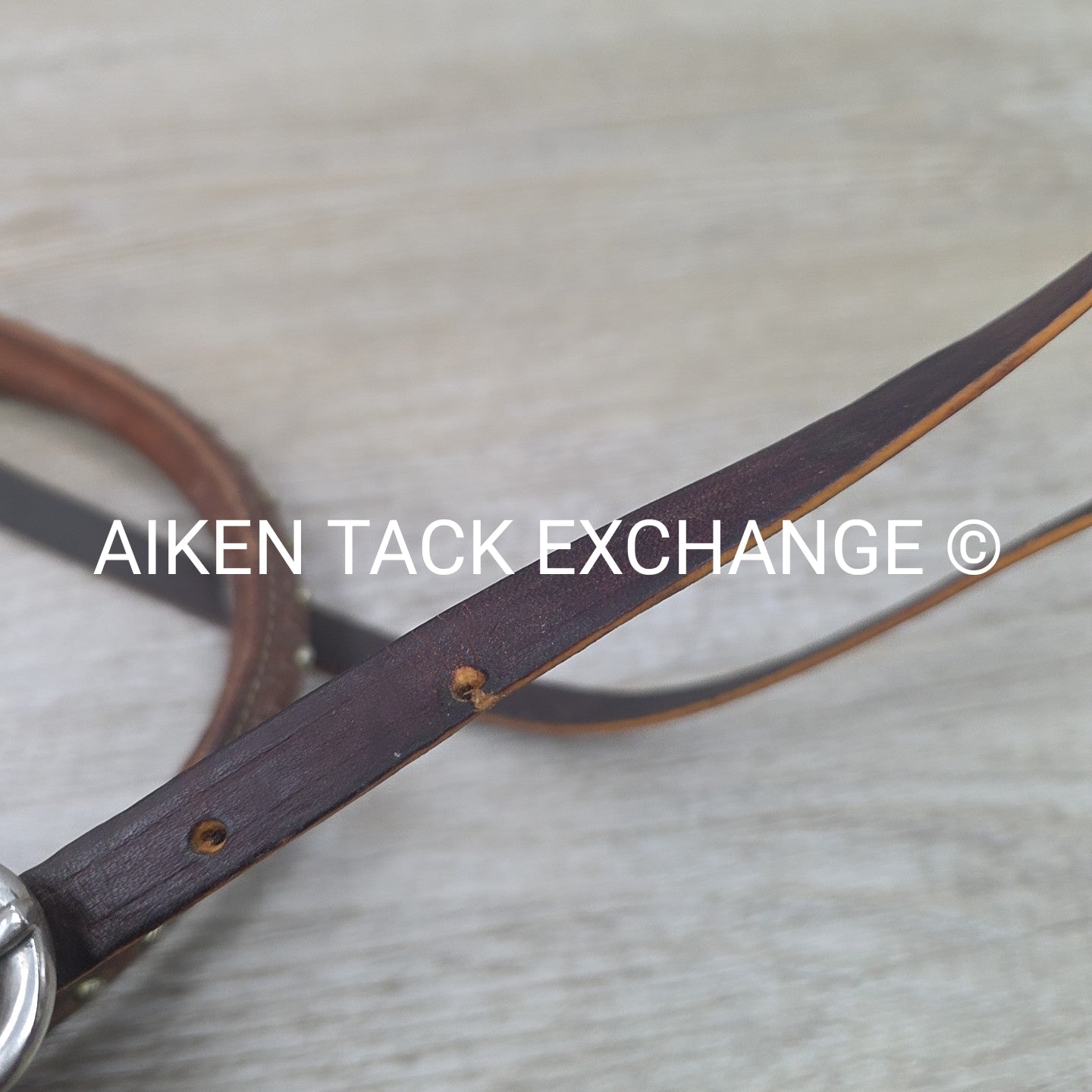 Martin Saddlery Leather Covered Rope Tie Down Noseband