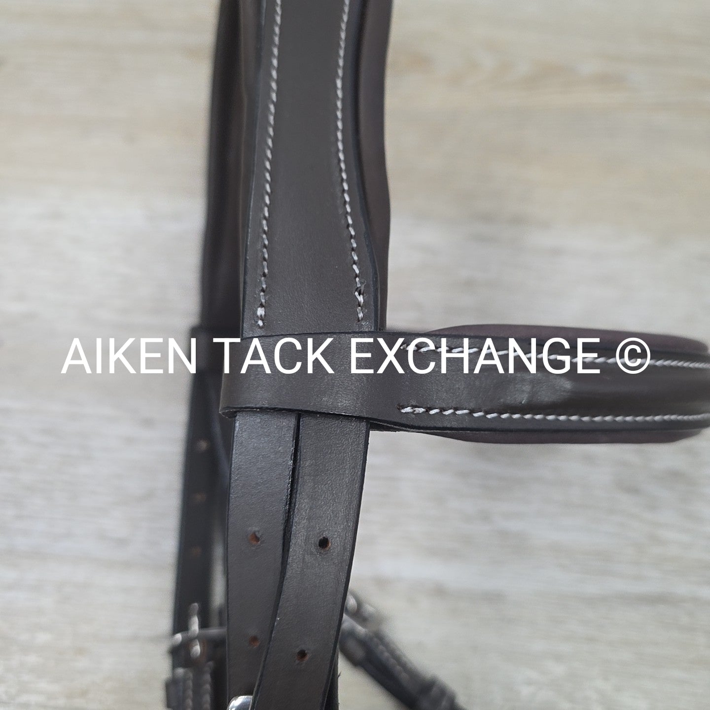 HDR Pro Mono Crown Padded Bridle with Rubber Reins, Havana, Size Cob