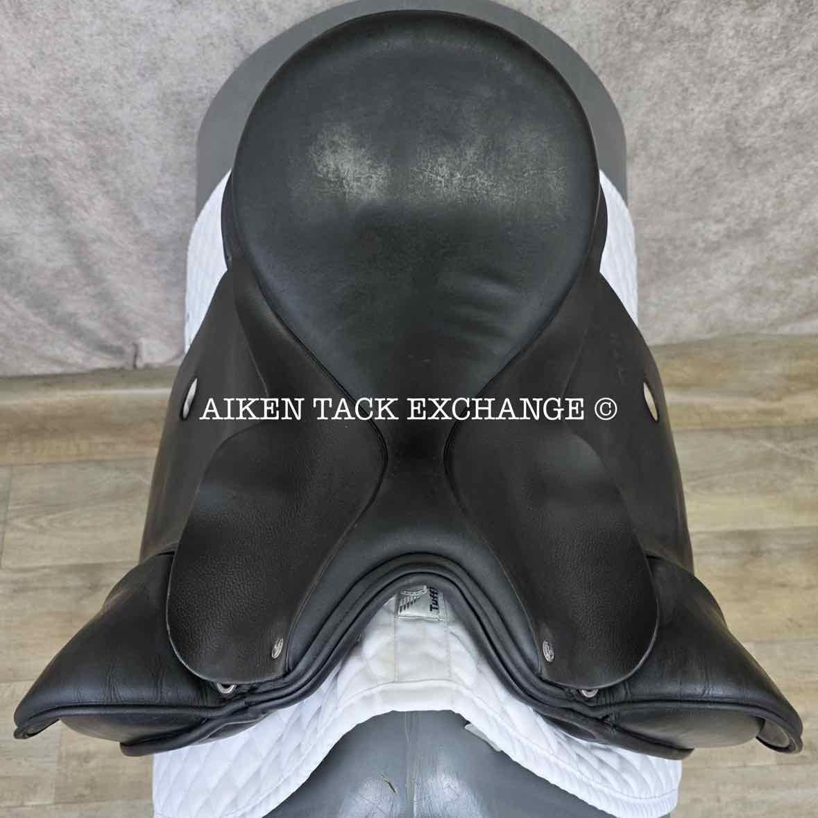 2008 Custom Saddlery Steffen's Advantage Dressage Saddle, 18" Seat, Adjustable Tree, Wool Flocked Panels