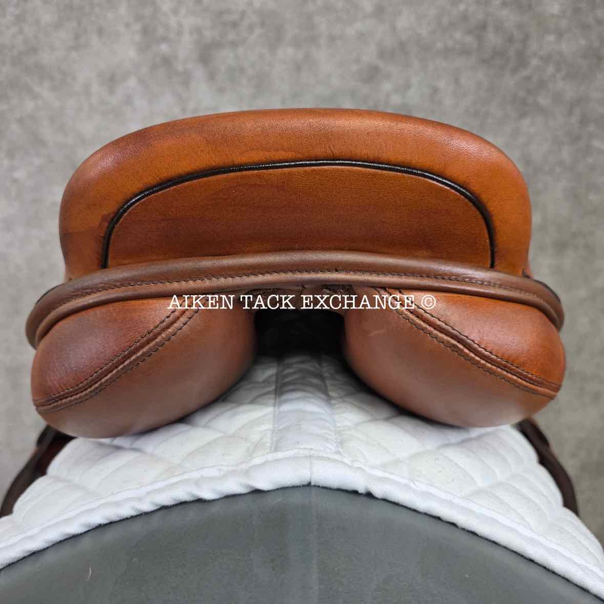 2012 Bliss of London Liberty Jump Saddle, 17" Seat, Medium Wide Tree, Wool Flocked Panels