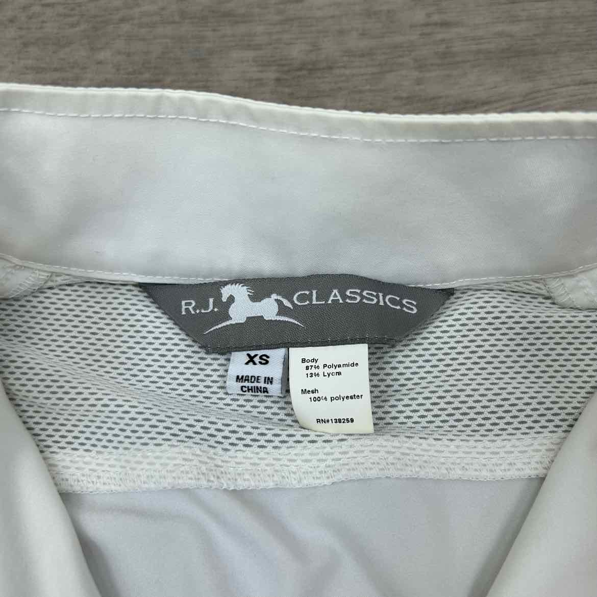 RJ Classics Long Sleeve Sun Shirt Show Shirt, Size X-Small