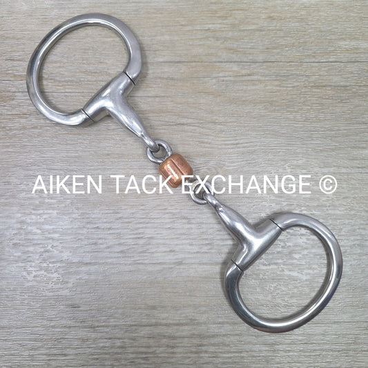 Double Joint Eggbutt Bit with Copper Roller 5"