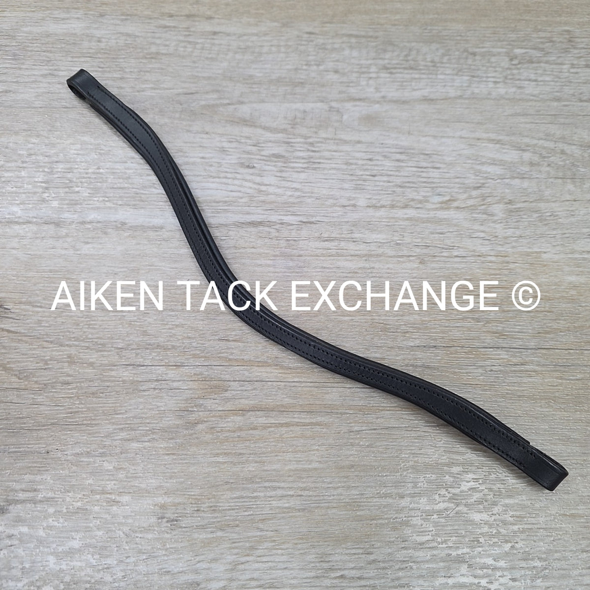 Padded Curved Browband, Black, Size Cob