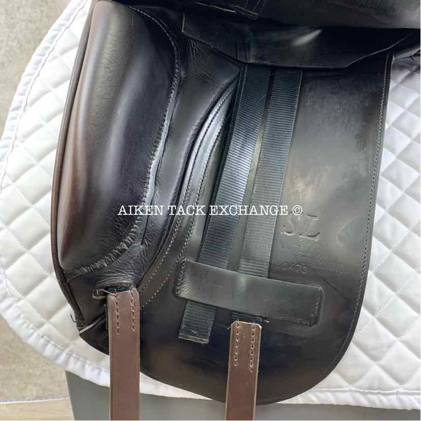 **SOLD** 2007 Albion SL Dressage Saddle, 17.5" Seat, Wide Tree, Wool Flocked Panels