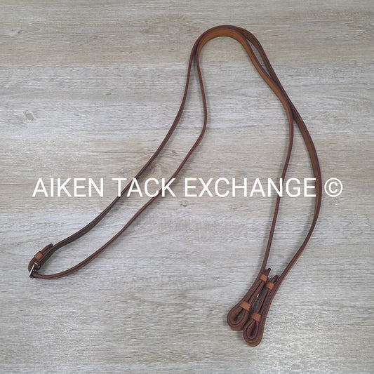 The Tackeria Flat Reins, Brown, 53"