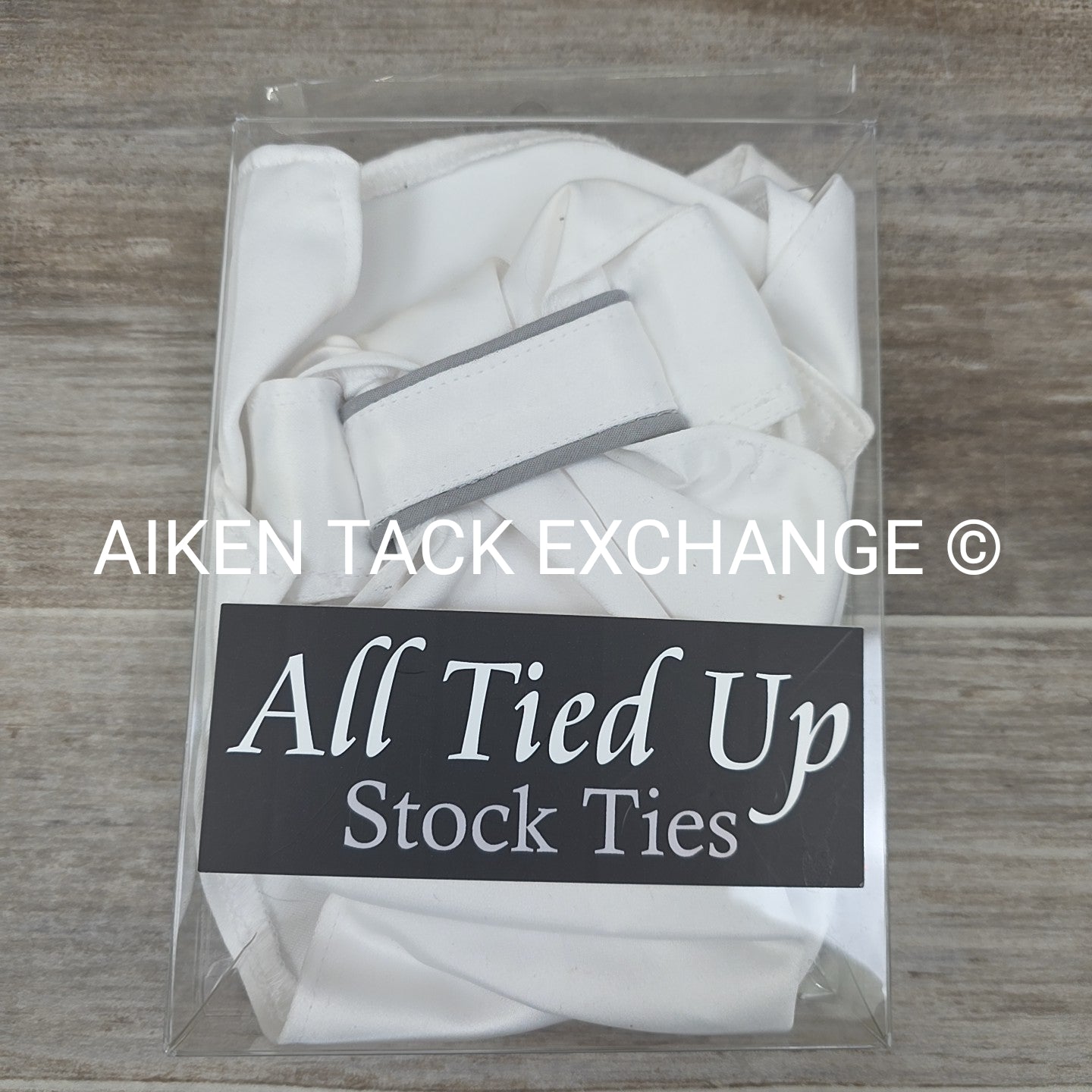 All Tied Up Stock Tie, Grey, One Size