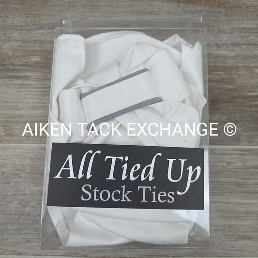 All Tied Up Stock Tie, Grey, One Size