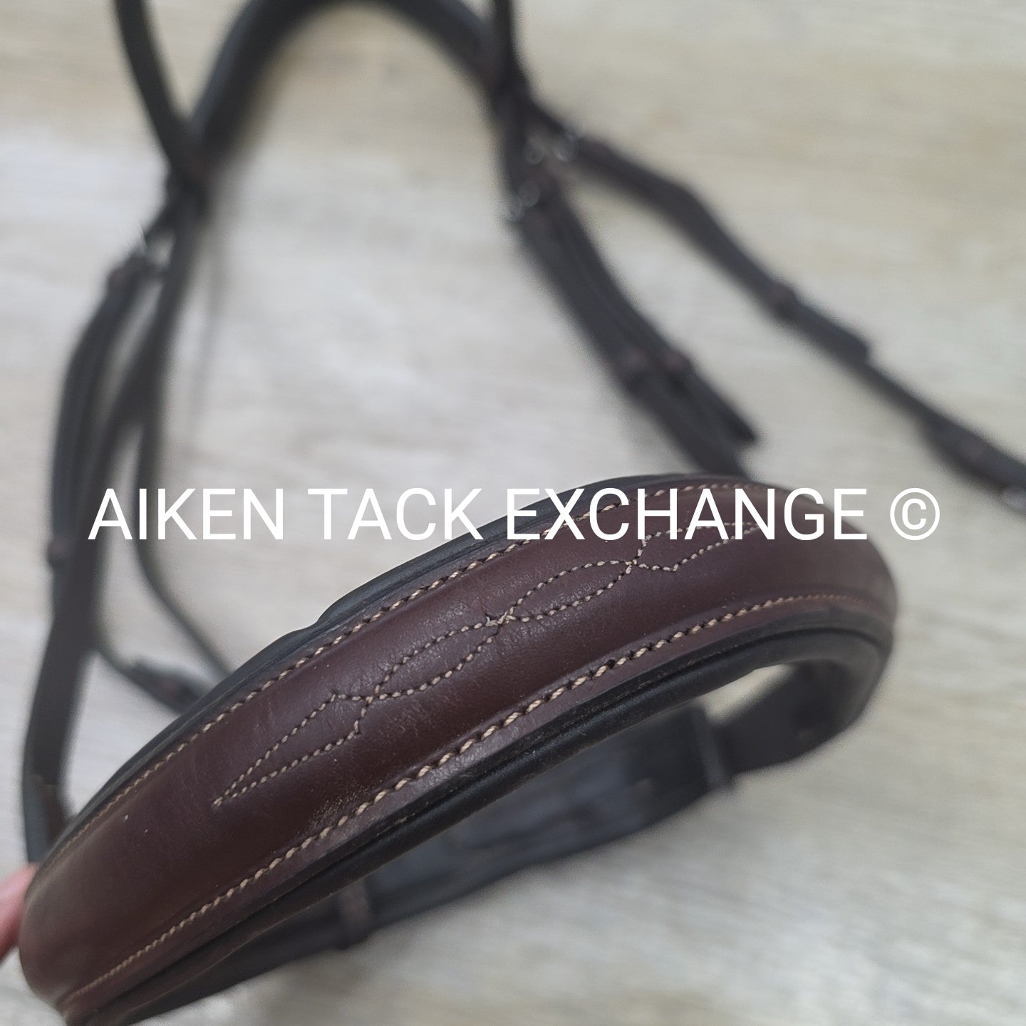 KL Select Red Barn Fancy Stitched Bridle, No Reins, Size Full