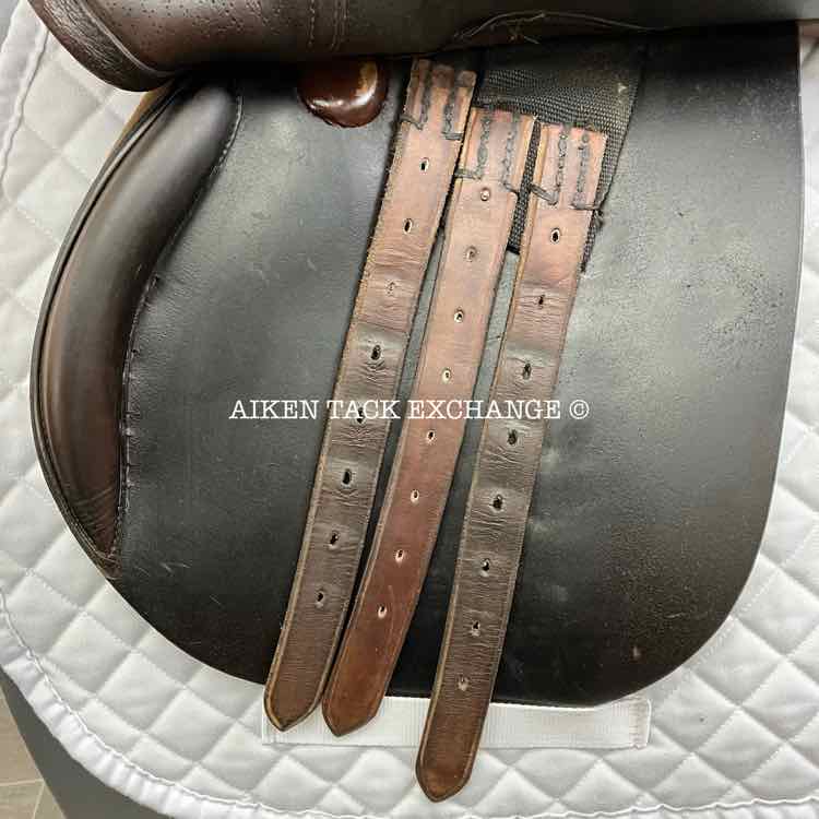 English Close Contact Jump Saddle, 17" Seat, Medium Tree, Foam Panels