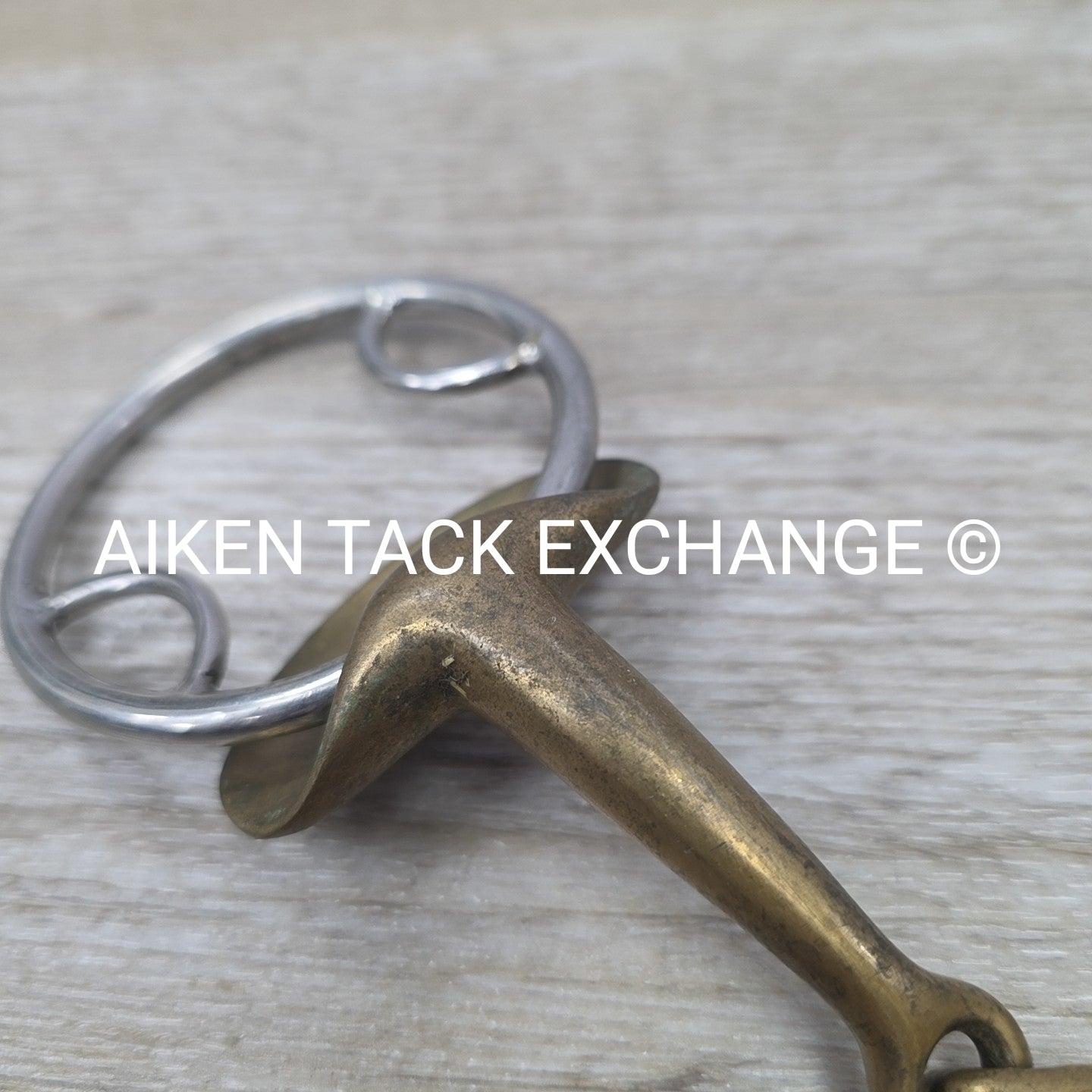 Stubben Golden Wings Double Joint Beval Loop Gag Bit 5.75"